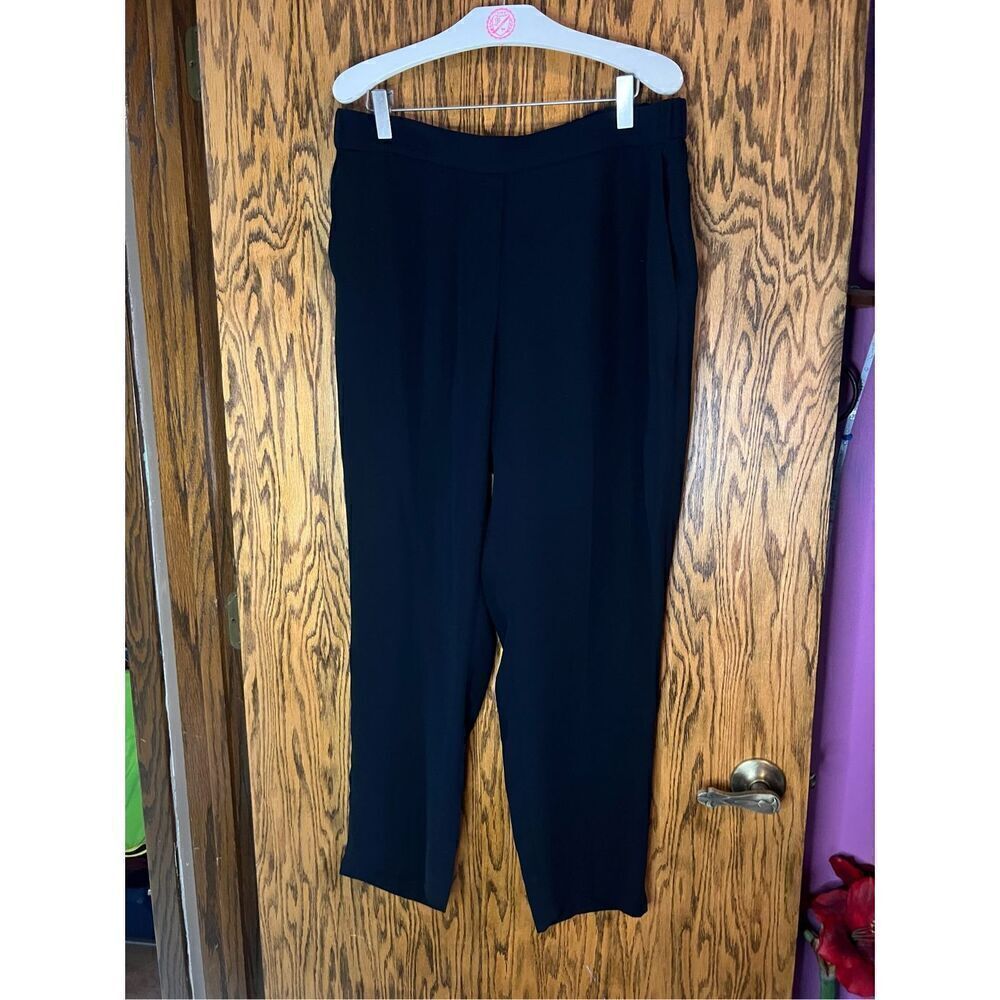 J. Crew Black Dress Pants Woman’s Size 12 100% Polyester